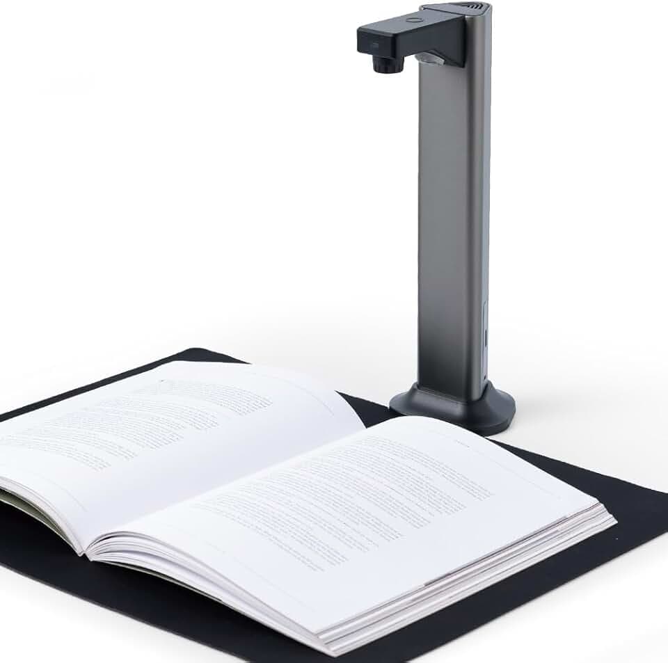 Scanner Portatile A3 Professionale: Fotocamera 13MP Porta USB ad Alta Velocità Tecnologia TTS e OCR Compatibile Mac/Windows Ideale per Libri e Documenti in Ufficio/Casa/Biblioteca/Scuola