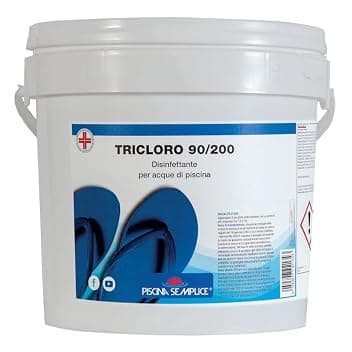 Lapi - 5 kg Tricloro Pastiglie 200Gr A Lenta Dissoluzione. per Mantenere Il Livello di Cloro Costante nell'Acqua. Prodotto in Italia da Azienda certificata