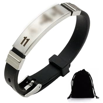 IKOPFLN 1 Pezzi Idee Regalo Ragazzo,Ney mar Braccialetto di Calcio Basketball per Ragazzi, Regali Compleanno Natale per Figli, Nipoti, Regalo Ragazzo 8 9 10 11 12 13 Anni Maschio Bracciale Bambino