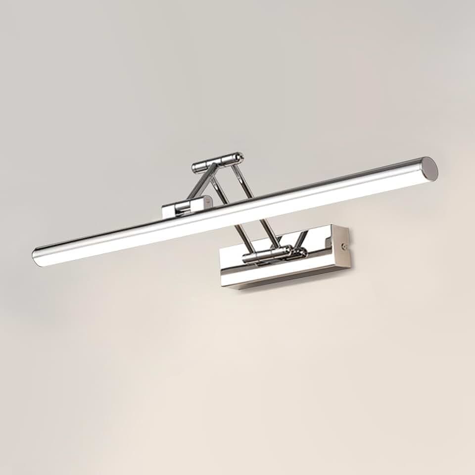 LED Specchio Lampada 10W 720 Lumen Bagno Specchio Bianco Neutro 4000K Bagno Lampada IP44 Impermeabile No Flicker 230V (Cromo, 60CM)