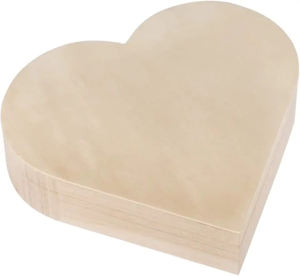 Rayher Rayher 62841505 Box-legno cuore, FSC Mix Credit
