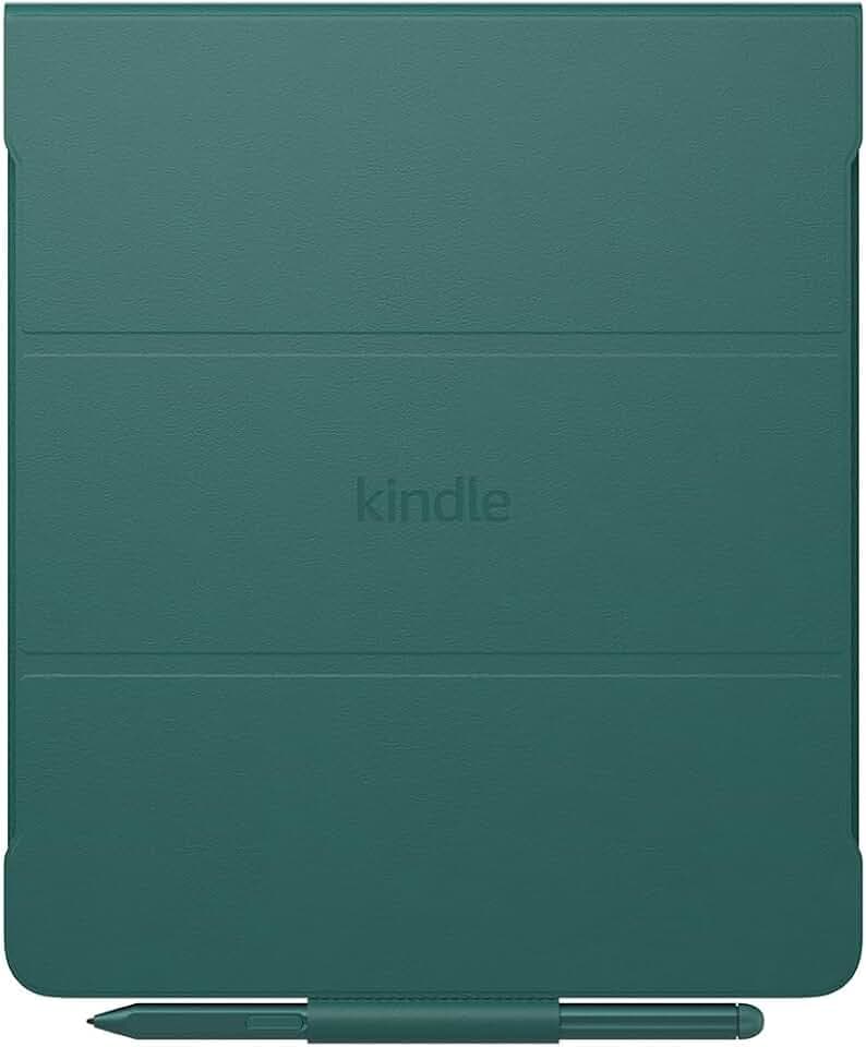 Custodia per Amazon Kindle Scribe, con apertura a libro e aggancio magnetico, in pelle, elegante custodia protettiva | Materiali di origine vegetale