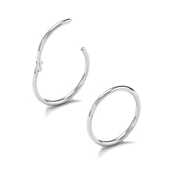 AceFun 2 pezzi piercing naso anello argento oro 20G piercing naso 7mm 8mm 9mm 10mm setto gioielli oro rosa segmento anello Hoop Lip Tragus Helix orecchini