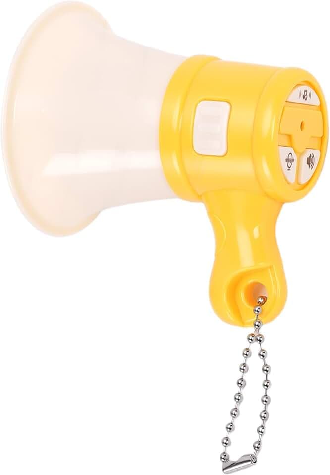 Topiky Mini Megafono Giocattolo, Regali Divertenti Cambia Voce a Bocca Forte, Amplificatore Portatile per Registrazione Musicale, Altoparlante Megafono Sirena e Giocattolo Portatile con Suono Chiaro