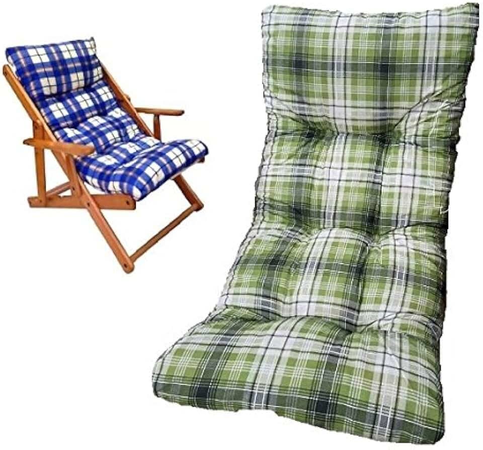 Ricambio Cuscino Poltrona Relax Sedia Sdraio Harmony in Legno Colore Verde