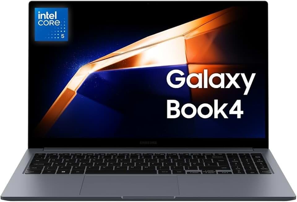 Samsung Galaxy Book4, 3 anni di garanzia, Processore Intel Core 5, 16GB RAM, 512GB, Laptop 15.6" LED IPS Full HD, Windows 11 Home, Gray [Versione Italiana]