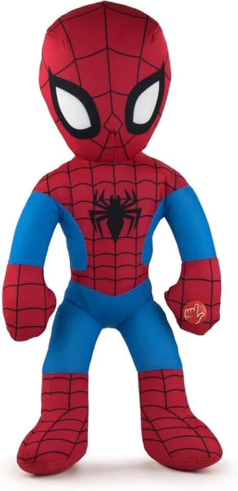 Peluche Spiderman Marvel pupazzo con suono 40 cm per bambini