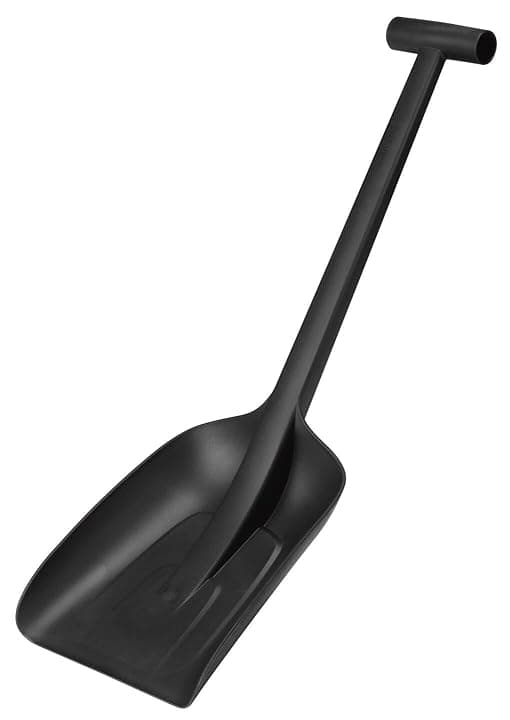 Fiskars Pala da neve, Lunghezza: 63 cm, Plastica rinforzata con fibra di vetro, Nero, Solid, 1019353