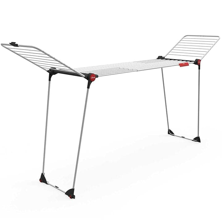 Vileda Infinity Flex XXL Stendibiancheria, Aste telescopiche Estendibili, Stendibiancheria Già Montato, Bianco