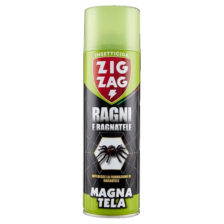 ZIG-ZAG Insetticida Magnatela Contro Ragni e Ragnatele, Previene la Formazione di Ragnatele Fino a 40 Giorni, 500 ml