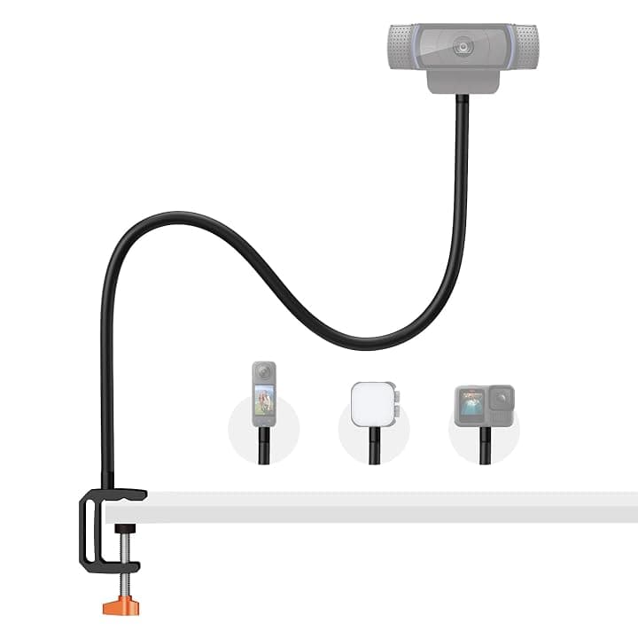 K&F CONCEPT Supporto Webcam Scrivania Braccio 27,5"/70cm Filettatura 1/4"