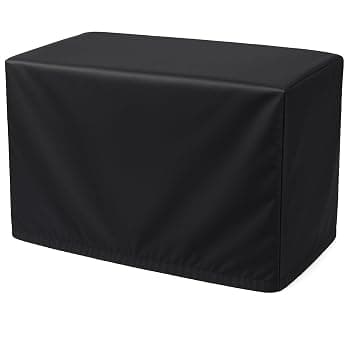 Copri Condizionatore Esterno Nero, Copertura Climatizzatore in 420D Tessuto Oxford Impermeabile Antipolvere Antineve, Protezione Solare Universale 96*40*70cm