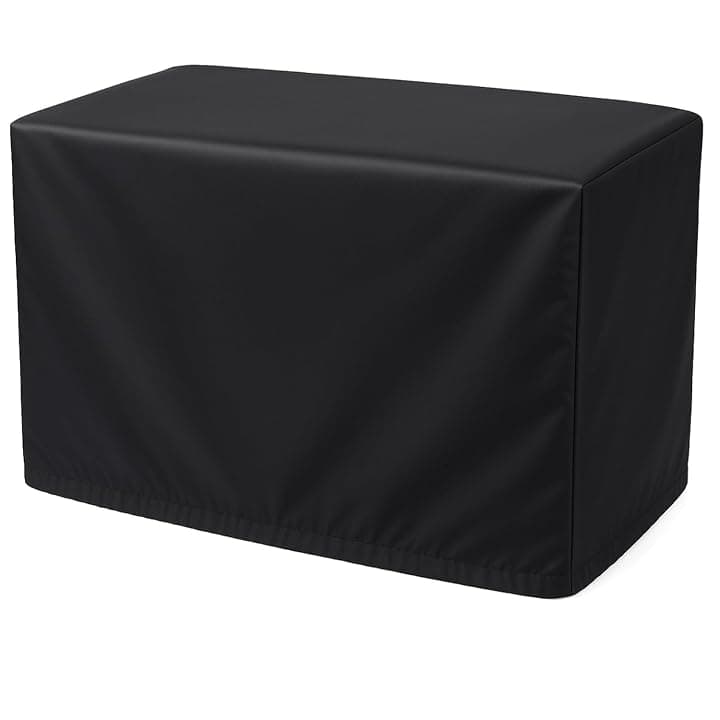 Copri Condizionatore Esterno Nero, Copertura Climatizzatore in 420D Tessuto Oxford Impermeabile Antipolvere Antineve, Protezione Solare Universale 96*40*70cm