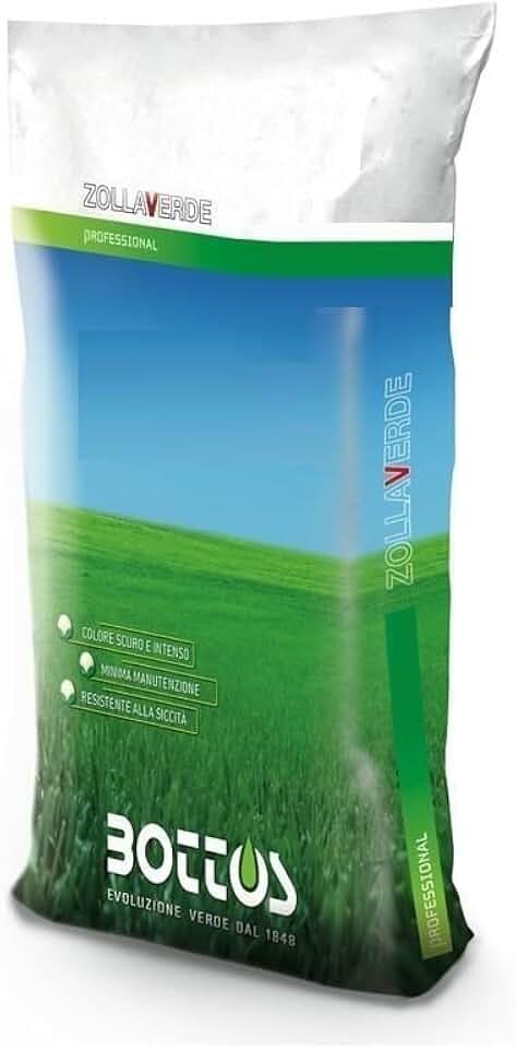 Bottos MACISTE, Sementi per tappeto erboso, Semi per prato extra forte resistente alla siccità ideale per zone aride e qualsiasi condizione ambientale, 5Kg per 200mq