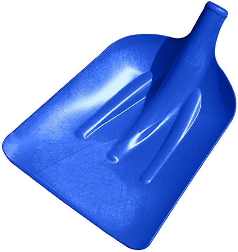 Ausonia - Pala da neve in fibra di vetro SENZA MANICO gr 730 Cm 38x48