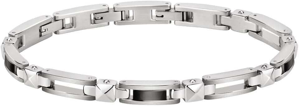 Morellato Bracciale da uomo, Collezione Cross, in Acciaio, Idee Regalo Uomo, Bracciale Uomo di Marca - SKR57