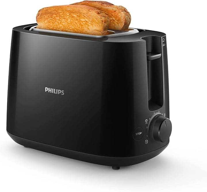 Philips Daily Collection Tostapane 2 Fette, 8 Impostazioni, 830W, Nero