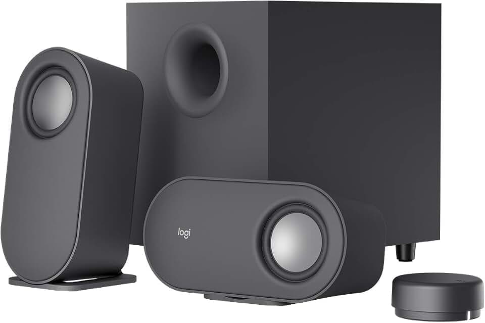 Logitech Z407 Altoparlanti Bluetooth per computer con subwoofer e controllo wireless, audio avvolgente, audio premium con ingressi multipli, altoparlanti USB - Nero