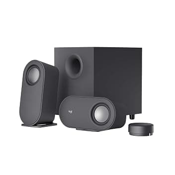 Logitech Z407 Altoparlanti Bluetooth per computer con subwoofer e controllo wireless, audio avvolgente, audio premium con ingressi multipli, altoparlanti USB - Nero