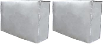 Copri Condizionatore da Esterno, Universale Coperchio del Condizionatore, Antipolvere Antineve Impermeabile Protezione Solare per Climatizzatore per La Casa 86 * 35 * 60cm (Confezione da 2)