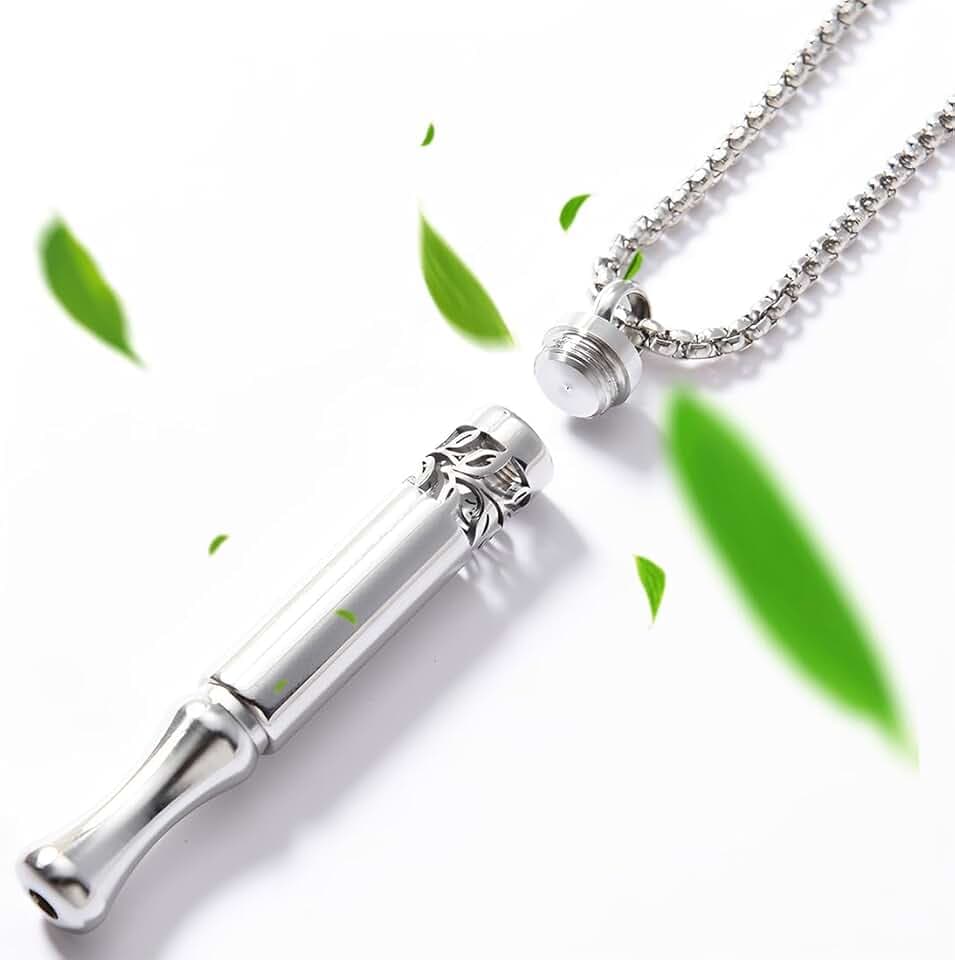 EJRUP 1Pcs Collane Respiratorie, Strumenti per Smettere di Fumare, Collana Ansia Respiratore,Collane per Alleviare lo Stress, Esercizi di Respirazione per Meditazione per Uomini Donne