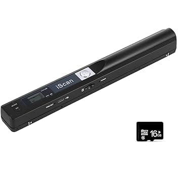Scanner di documenti portatile con scanner di immagini portatile USB 900 DPI con scansione A4 e scheda 16 GTF)