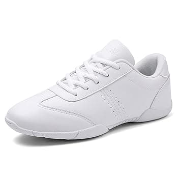 Scarpe da Cheerleading da Donna, Traspiranti, da Ballo, Leggere, Scarpe da Allenamento, Colore Bianco, per Fitness, Ginnastica, Yoga