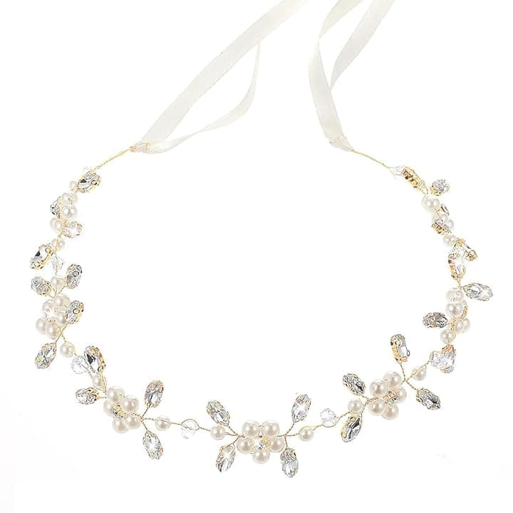 Luxorium Luxorium 1 pezzo accessorio per capelli comunione bambina ghirlanda di fiori diadema per bambini matrimonio battesimo prima comunione decorazione per capelli