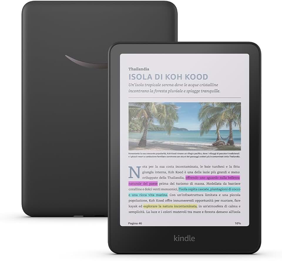 Amazon Kindle Colorsoft (Ultimo modello) - Con schermo a colori e tonalità della luce regolabile - 16 GB Recycled Content Certification for Electrical and Electronic Equipment