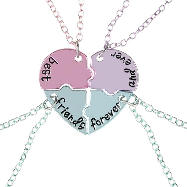 EJRUP 4 collane dell’amicizia BFF, regalo per amici, collana amicizia, regalo per amica