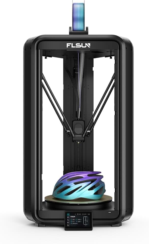 FLSUN T1 Max Stampante 3D Delta, 1000 mm/s Alta Velocità e Precisione, Design Ultra Silenzioso per Ufficio, Ugello in Acciaio & Livellamento Automatico, Area di Stampa Grande 300x300x297 mm