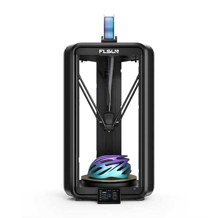 FLSUN T1 Max Stampante 3D Delta, 1000 mm/s Alta Velocità e Precisione, Design Ultra Silenzioso per Ufficio, Ugello in Acciaio & Livellamento Automatico, Area di Stampa Grande 300x300x297 mm