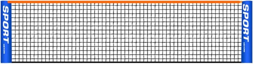 Kisbeibi Rete da tennis portatile, di ricambio sportiva per badminton, per bambini, adulti, calcio, pallavolo, rete pieghevole per giardino, cortile, cortile, spiaggia (4,1 m: 161,42 x 33,86 pollici)