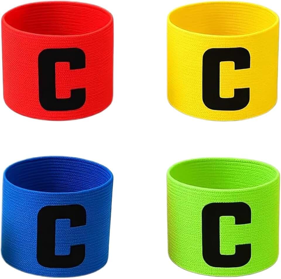4 Fasce da Capitano per Bambini, da Calcio, Capitano, da Capitano, da Calcio, da Capitano, da Calcio, da Capitano, Capitano Football Armband,Rugby, Hockey, And Various Sports
