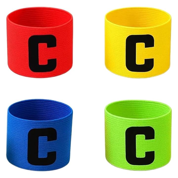4 Fasce da Capitano per Bambini, da Calcio, Capitano, da Capitano, da Calcio, da Capitano, da Calcio, da Capitano, Capitano Football Armband,Rugby, Hockey, And Various Sports