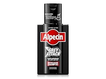 Alpecin Grey Attack Shampoo Colorante Uomo 1x200ml | Colore Capelli Grigi Naturale | Rinforzante Capelli Uomo | Shampoo per Uomini Contro la Caduta Ereditaria