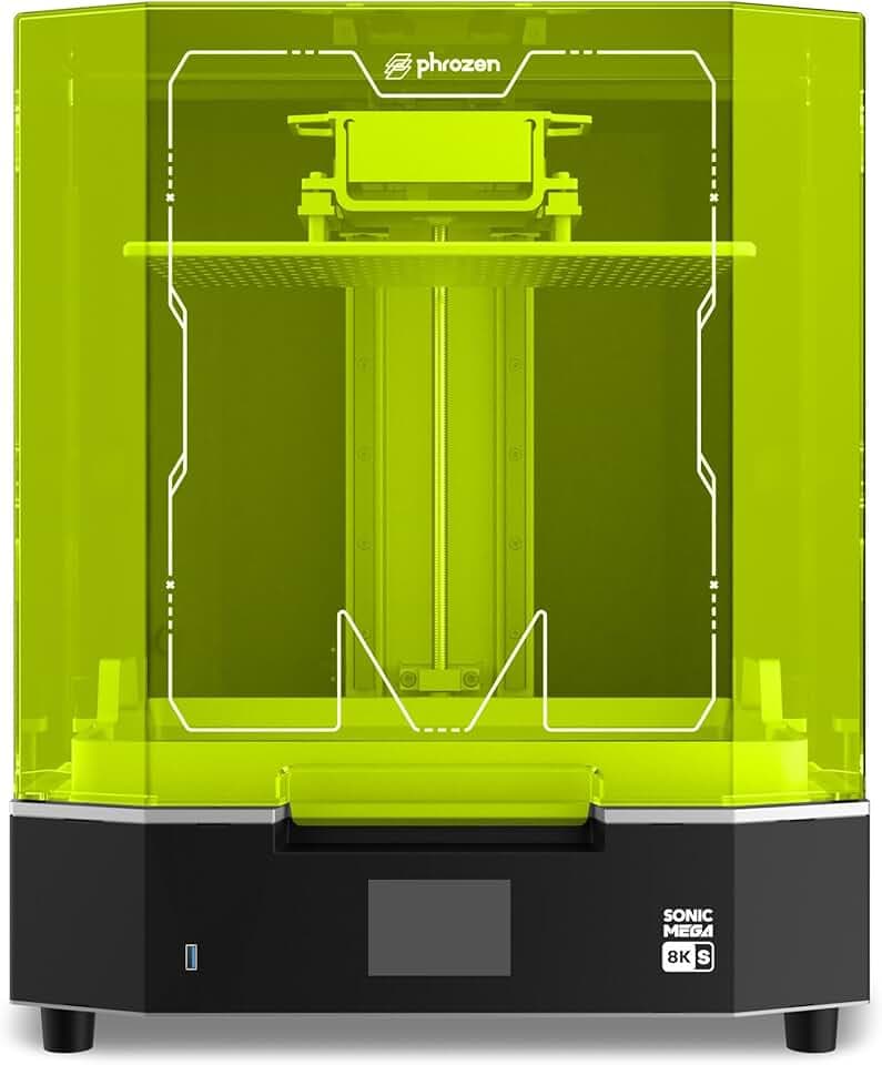 Phrozen Mega 8K S | Stampante 3D a Resina con LCD Monocromatico 8K da 15" | Extra grande Dimensione di Stampa di 330x185x300 mm