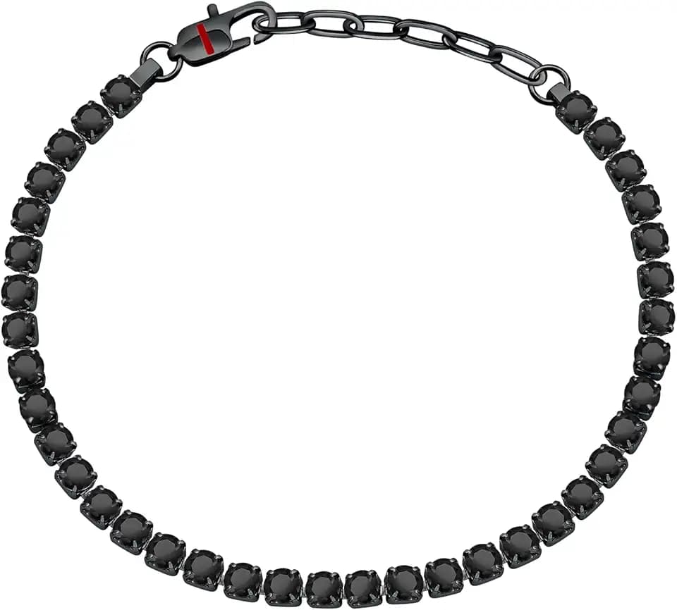 Sector No Limits Sector TENNIS Bracciale Uomo in Acciaio, Cristalli, Smalto - SANN46