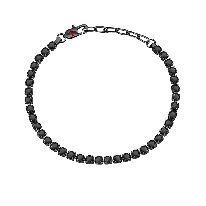 Sector No Limits Sector TENNIS Bracciale Uomo in Acciaio, Cristalli, Smalto - SANN46