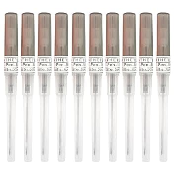 TYXHXTF 10 Pezzi Aghi per Piercing, Ago per Piercing, 16G Ago Cannula, per Labbro, Pancia, Lingua, Orecchio, Naso, Capezzolo, Cartilagine