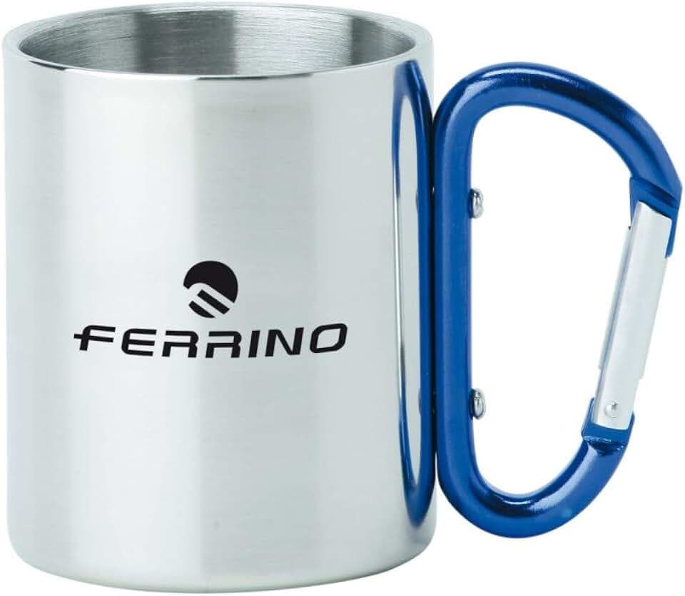 Ferrino Tazza Con Moschettone, Grigio, 7x8 cm, 300 ml