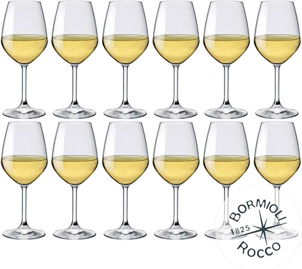 Bormioli Rocco - DiVino, Calici per vino bianco, 44,5 cl, set da 12 pz