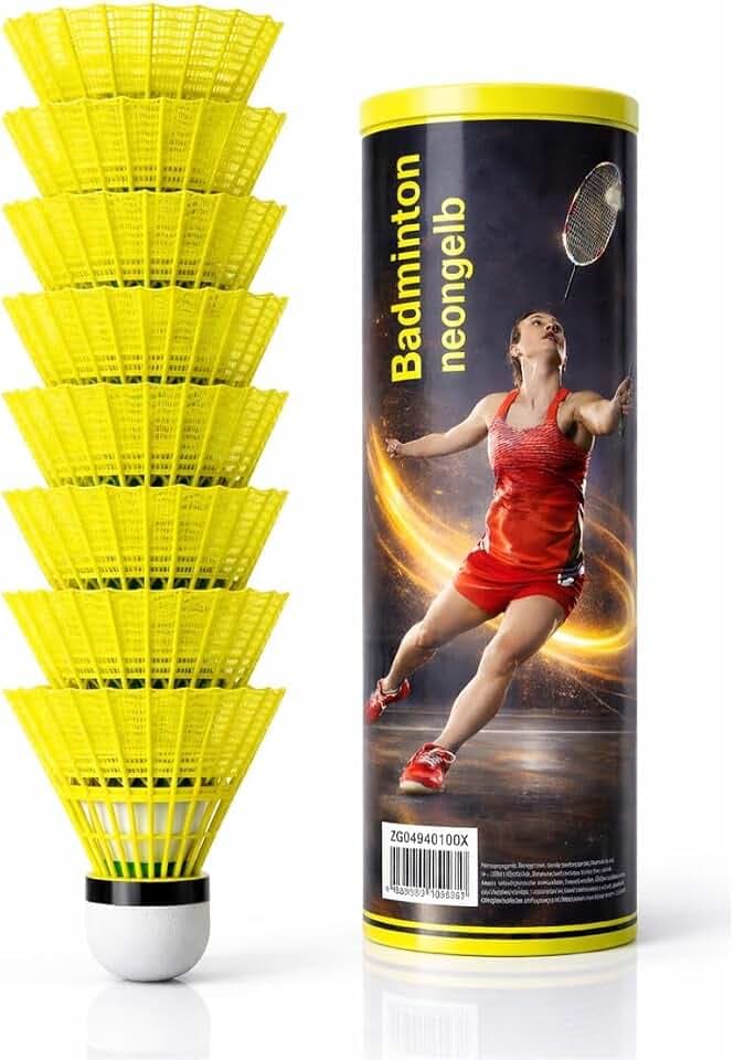 TK Gruppe Timo Klingler Palline da Badminton Gialle per Allenamento e Competizione, per Esterni e Interni