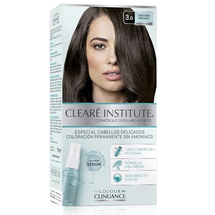 Colour Clinuance | Colorazione Permanente per Capelli Delicati | 3.0 Castano Scuro | Senza Ammoniaca, Parabeni, Silicone | Più luminosità, colore intenso, 100% copertura