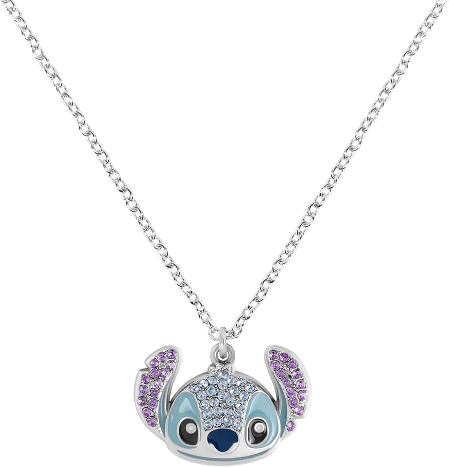Disney COLLANA STITCH ARGENTO CON PENDENTE IN PIETRA