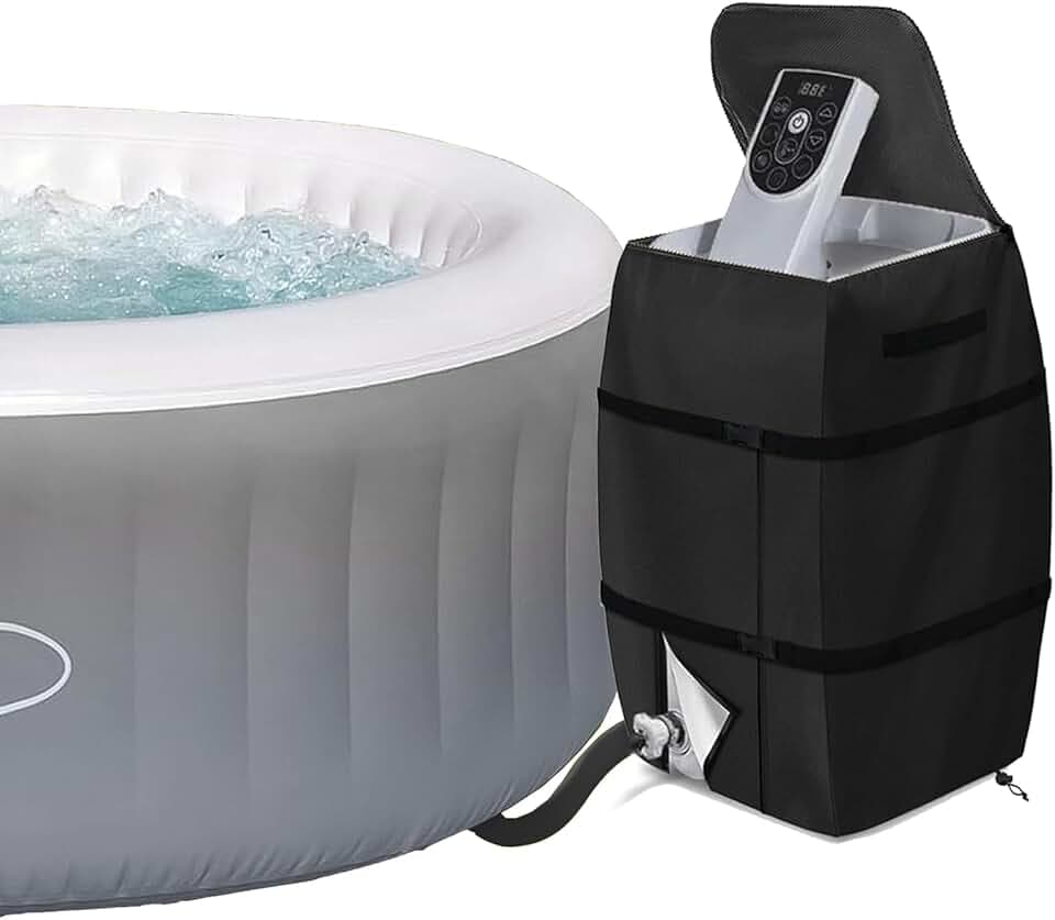 Copertura Gonfiabile per Pompa del Riscaldatore Spa, Anti-Polvere Impermeabile Portatile Della Vasca da Bagno