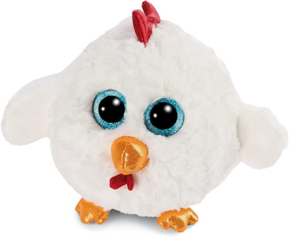 NICI Glubschis: L'Originale – Gallina Glubschis Henlou 15cm – Pupazzo Imbottito con Grandi Occhi Luccicanti – Soffici Animali di pezza per Gli Amanti dei Peluche
