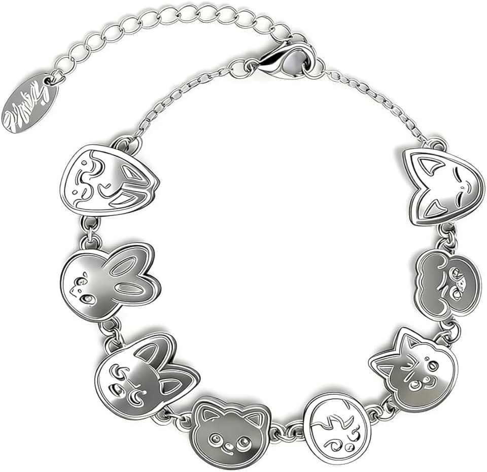 AYVRUOP Kpop Stay Braccialetti,Acciaio inossidabile,Kpop Bracciale,Ragazza Bracciale,Skzoo Anime Cartoon