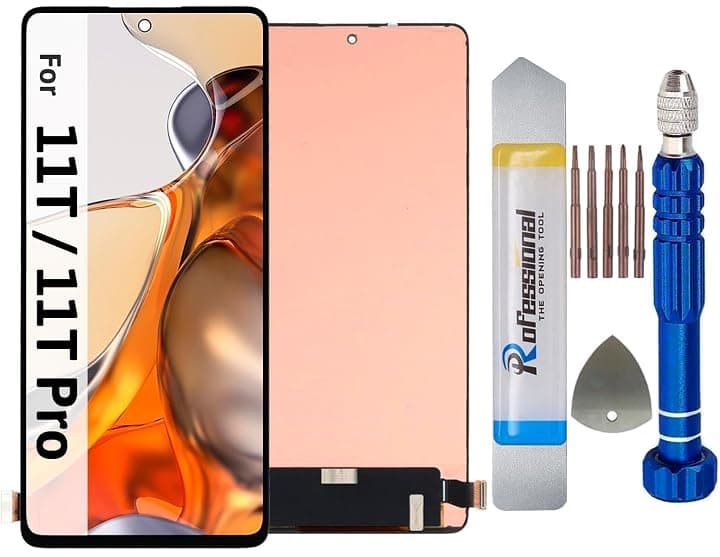 It'Go Schermo Full Incell per Xiaomi 11T / 11T Pro 21081111RG, 2107113SG, 2107113SI, schermo LCD di ricambio touch screen con attrezzi, nero, alta qualità