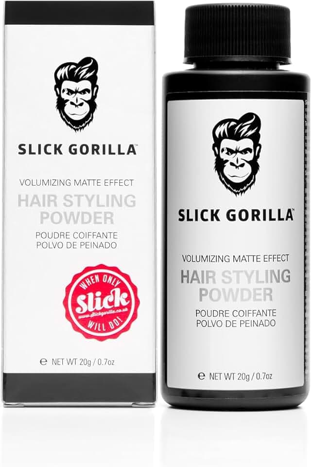Slick Gorilla Polvere per Capelli Uomo 20 ml | Polvere Volumizzante | Finish Opaco | Tenuta 24 Ore | Volume e Texture Istantanei | Leggera | Non Appiccicosa | Senza Lucentezza